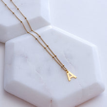 Load image into Gallery viewer, INITIAL PENDANT NECKLACE