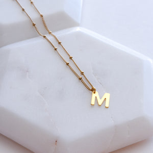 INITIAL PENDANT NECKLACE