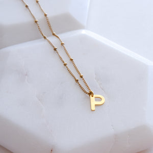 INITIAL PENDANT NECKLACE