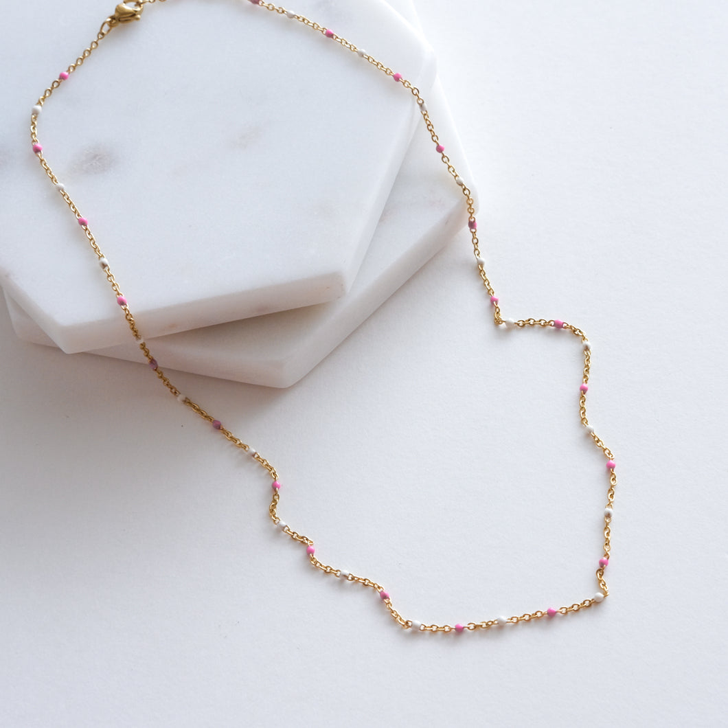 EDA PINK NECKLACE